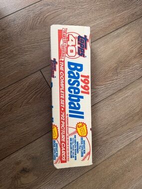 Topps 1991 Baseball Box - White, Blue, Red